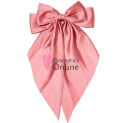 Accesoriu pentru decor par cu Fundita din satin si clema metalica TRD043EE Rose 